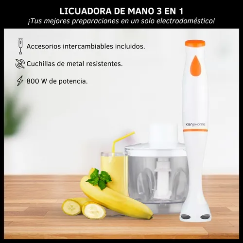 Mixer Minipimer Licuadora De Mano 800w Color Blanco