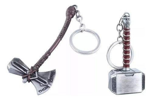 Chaveiros De Metal Thor Machado +thor Hammer Os Vingadores