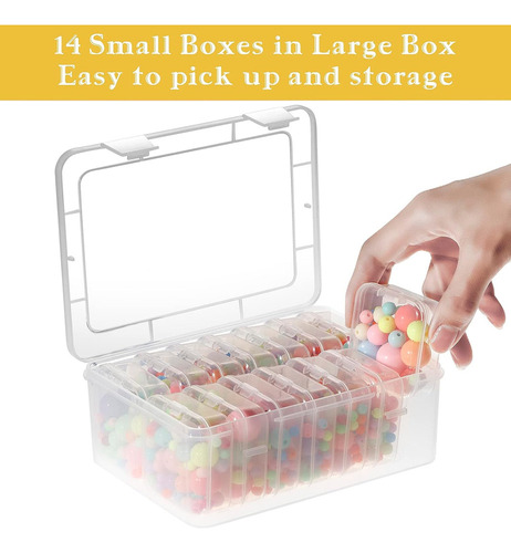 Para 15 Piezas Cajas De Almacenamiento De Cuentas De