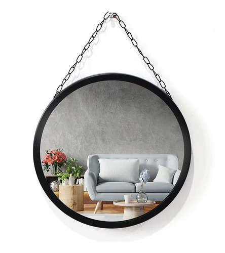 Zenida Espejo De Pared Decorativo Circular, Espejo Colgante