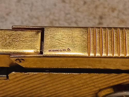 Encendedor Reloj Buler Bañado En Oro Funciona Leer Detalles