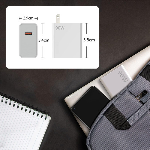 90w Cargador Para Poco X7 Pro 5g Para Xiaomi 13 Ultra/ 14 Ultra/ 15 Ultra Turbo Cargador Para Xiaomi Redmi Poco Tipo C Con Cable 1.5m 6a 90w/67w/45w/33w/18w/10w Blanco+ Soporte