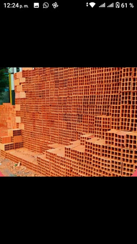 Bloques Ladrillos Rojos Arcilla De 10 Y 15