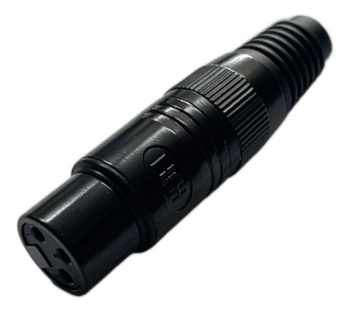 Conectores Xlr/cannon Macho Preto P/ Cabo Kit De 40 Pçs Hjh