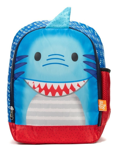 Mochila Infantil Zoobags Tiburón Para Escuela, Lonchera.