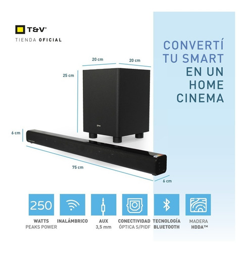 Imagen 6 de 6 de Home Theater Thonet & Vander Dunn black 110V/220V