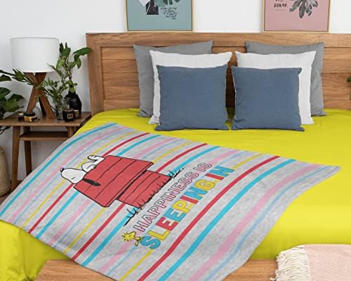 Snoopy De Peanuts Y Woodstock Está Durmiendo En Una Manta De