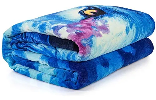 Celestial Wolf Super Sof Soft Completo Tamaño De Reina...