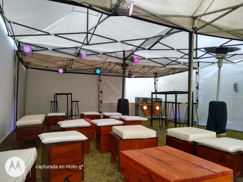 Imagen 6 de 10 de Alquiler De Gazebos, Living, Aire Portátil, Y Barra De Trag