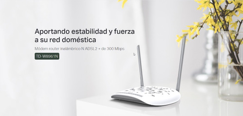 Router Modem Wifi Adsl Aba Cantv 300mbps W8961n Tp-link Gtia