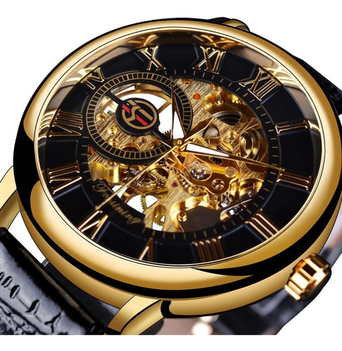 Reloj Corazón Abierto Hombre - Reloj De Cuerda - Impulso