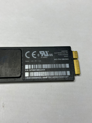 Ssd Samsung 128gb Mzcpa1280/0a5 Preto (Usado)