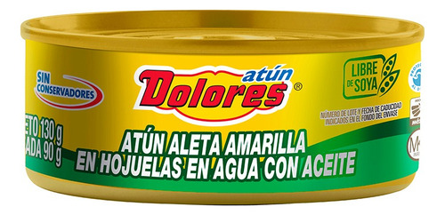 5 Pzs Dolores Atun En Aceite 130gr