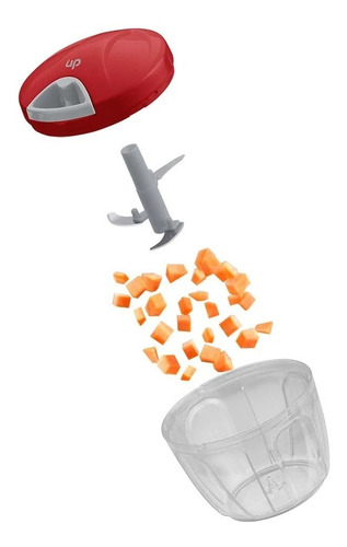 Imagem 2 de 3 de Mini Processador De Alimentos Manual Multilaser 3 Lâminas