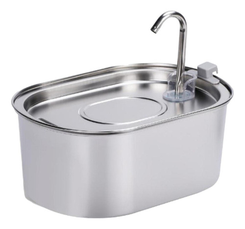 Fuente De Agua De Acero Inoxidable Para Gatos, Bebedor