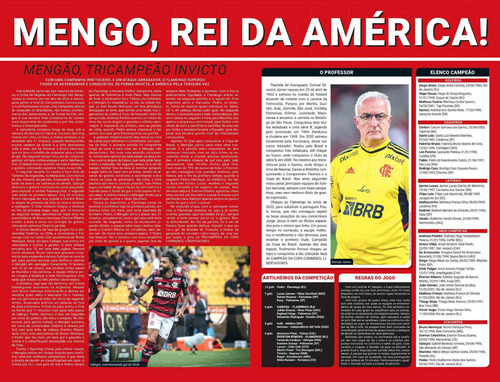 Show de Bola Magazine SuperPôster - Flamengo Tricampeão da Libertadores, de On Line Editora. Editorial On Line Editora, capa mole em português, 2022