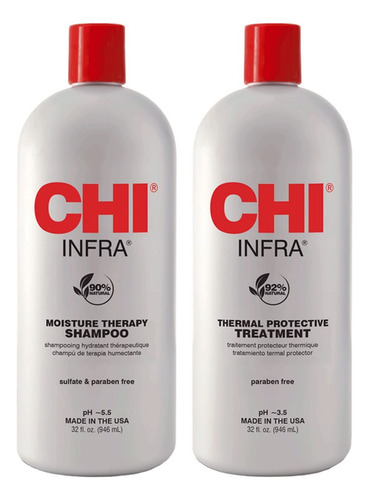 Set De Champú Y Tratamiento Chi Infra 960ml