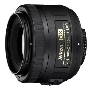 Lente Nikon Af S Dx 35mm F/1.8g + Parasol Reflex Cuotas /