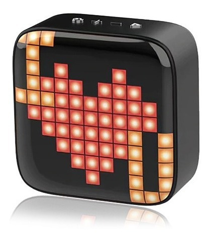 Bocina Bluetooth Rgb Led Pixel Cubo Mágico 2400mah 5w Dualch