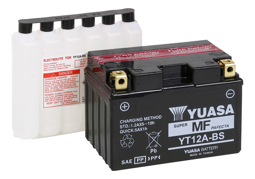 Yuasa Yuam32abs Yt12a-bs Batería, Multicolor