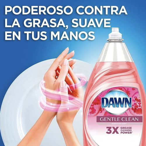 Jabón Líquido Dawn + 4 Fibra Esponja Cero Rayas Scotch Brite