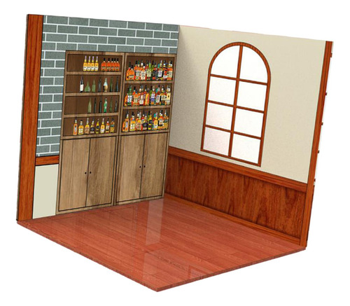 Fondo De Modelo De Escena De Fondo Para Figuras Casa De Te