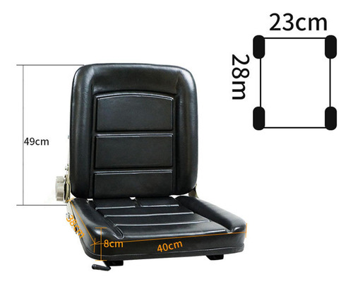 Asiento Universal Para Carretilla Elevadora, Resistente Al