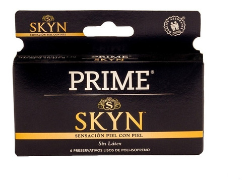 Preservativos Prime Skyn X6 Unidades Sin Latex Mayor Calor