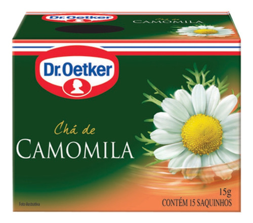 Chá Camomila Dr. Oetker Caixa 15g 15 Unidades