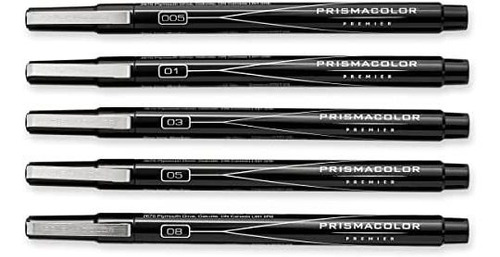 Prismacolor Premier Illustration Markers, Fine Tip, Black, S