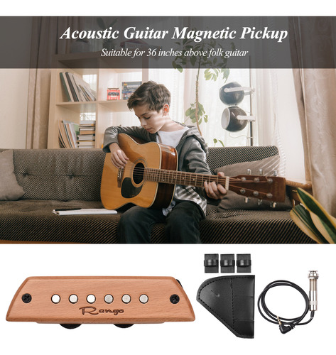Guitarra Acústica Rango Rg-s3 Con Pastilla Magnética De Made