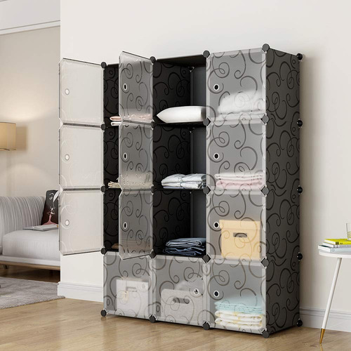 Imagen 3 de 7 de Mueble Organizador 12 Cubos Modular, Ropa, Juguetes