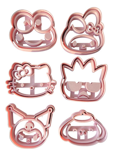 Set Cortador Y Estampador De Galletas Sanrio Hello Kitty 6pc