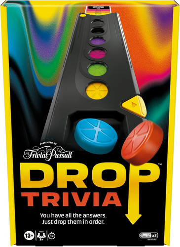 Juego Trivial Pursuit Drop Trivia | 2 Jugadores | 15 Min