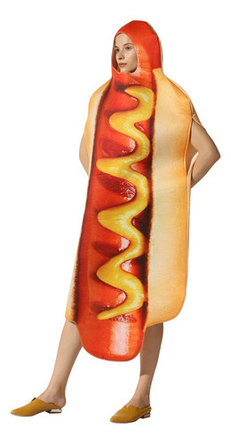 2024 Disfraces De Fiesta Hot Dog Cosplay Ropa Mono
