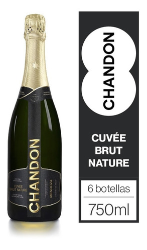 Imagen 1 de 5 de Chandon Brut Nature Caja 6u X 750ml