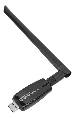 Adaptador Wifi Usb Inalámbrico De Alta Velocidad De 1200 Mbp
