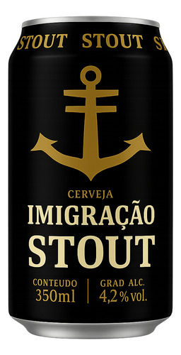 Kit 6unidades Imigração Stout Lata 350ml - Cerveja Premium