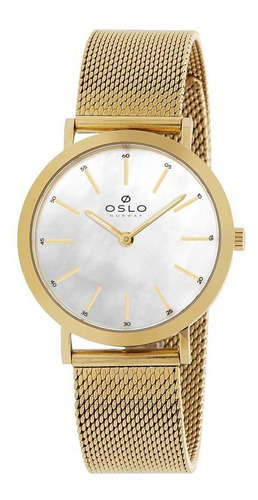 Relógio Oslo Feminino Sapphire Ofgsss9t0008 B1kx Madrepérola
