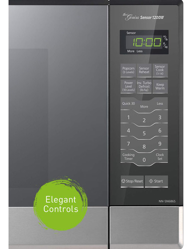 Horno Microondas Acero Inoxidable Encimera O Empotrar 1.2 Pi