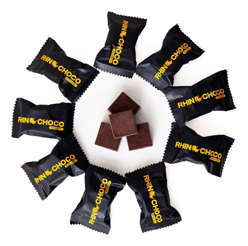 Rhinochoco Power Para Hombre 12 Chocolates De 10gr Honey
