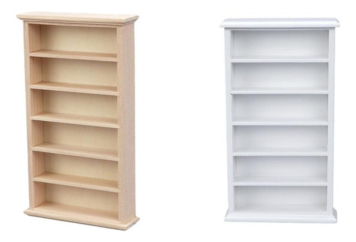 2 Uds Madera 1/12 Mini Casa De Muñecas Gabinete Casa De