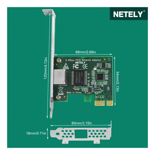 Netely Pcie 25gbps Ethernet Adapter Para Pc De Escritorio Y