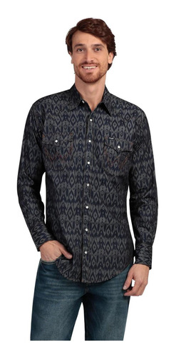 Camisa Regular Fit Manga Larga Wrangler Hombre 582