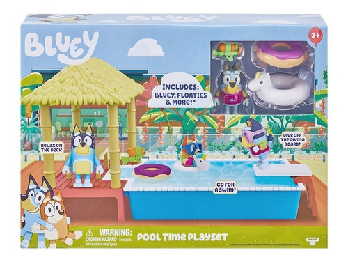 Bluey Playset Pileta Con Figura Y Accesorios 13065 Srj