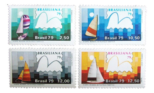 Brasil Barcos Serie Sc 1608-11 Brasiliana 79 Vela Mint L4484