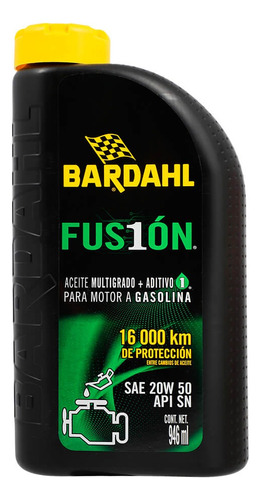 Aceite Para Motor Multigrado Bardahl 20w50 Fusion