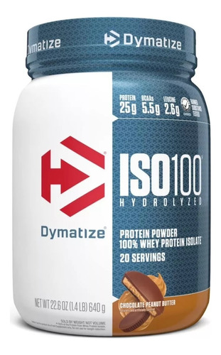 Proteina Iso 100 1.3 Libras Dymatize Con Invima 1.3lb 1.3 Lb Hydrolizada