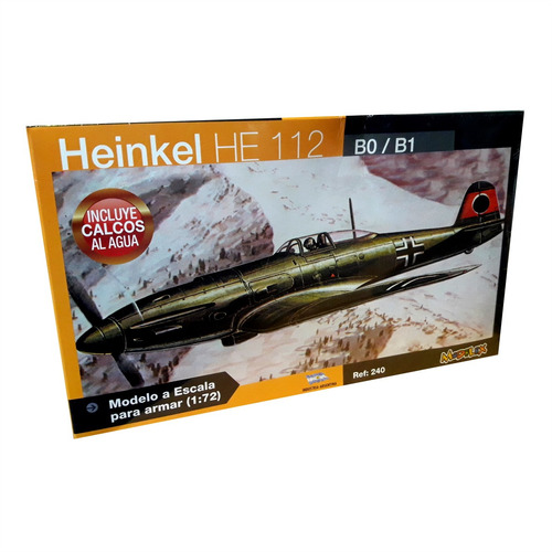 Avion Heinkel He112 Modelex Escala 1:72 Calcas Al Agua