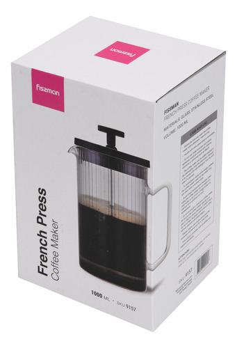 Cafetera Prensa Francesa Line 1000 Ml Fissman